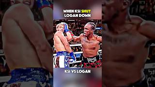 When KSI SHUT Logan DOWN boxing knockoutpower boxingfight trending loganpaul [upl. by Steele]