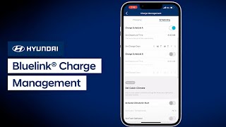 Bluelink® Charge Management  Bluelink  Hyundai [upl. by Ephrem4]