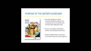 Dietary Guidelines for Americans 20152020 Briefing [upl. by Weld391]