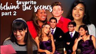 behind the scenes of glee ▶︎ best moments part 2 [upl. by Elleirad391]