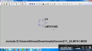 How to simulate a circuit with a 741 OpAmp in LTSpice [upl. by Egdamlat]