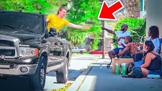 Homeless Driveby Prank [upl. by Novar]