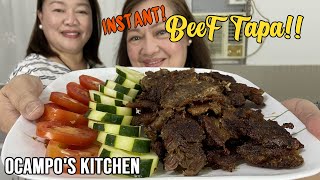 INSTANT Beef Tapa  Tapang KalabawDamulagTapsilog  Ocampos Kitchen [upl. by Ayrad]