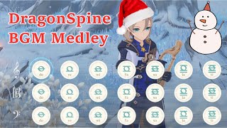 Lyre Tutorial Genshin ImpactDragonSpine BGM Medley Tales from the Snow Mountain [upl. by Aleik]