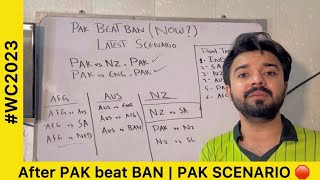 PAK 🇵🇰 Latest Scenario for Qualification 🛑 After beating Bangladesh  PAKISTAN Reaction Worldcup [upl. by Herod]