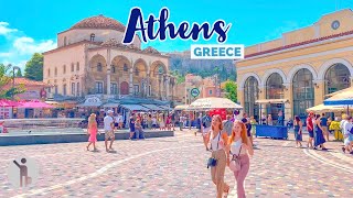 Athens Greece 🇬🇷  Walking in the Footsteps of the Gods  4K Walking Tour [upl. by Ndnarb]