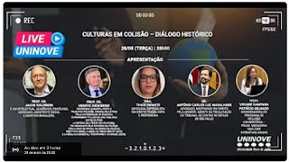 UNINOVE LIVE  CULTURA EM COLISÃO  DIÁLOGO HISTÓRICO [upl. by Elak]