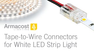 How To Use TapetoWire LED Strip Light Connectors from Armacost Lighting [upl. by Trinatte]