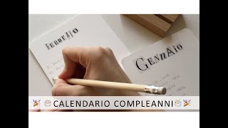 Tutorial calendario compleanni  DIY  Riciclo  EllediLaura [upl. by Pinkerton]