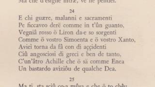 Eneide in Genovese  libro III [upl. by Krahmer]