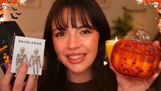 ASMR Tingly Fall amp Halloween Haul 🕯🎃🍂Anthropologie Etsy ColourPop [upl. by Dyl]