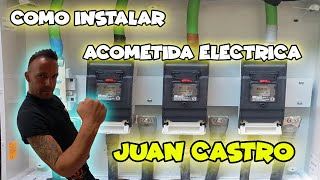 COMO INSTALAR ACOMETIDA ELECTRICA [upl. by Ynafets]