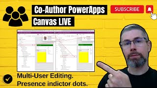 Co Author PowerApps Canvas LIVE Multi User Editing [upl. by Toomay]