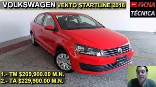 VENTO STARTLINE 2018  FICHA TECNICA [upl. by Garey341]