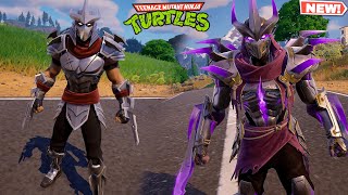 Fortnite SHREDDER Skins GAMEPLAY Shredder amp Super Shredder TMNT Outfits [upl. by Erund579]