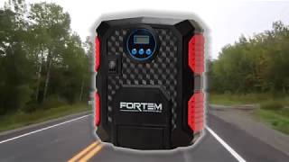 FORTEM Portable Digital Electric Vehicle Tire Inflator [upl. by Karlise951]