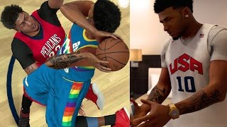 NBA 2K17 MyCAREER  EPIC NBA DEBUT 360 POSTERIZING DUNK ON ANTHONY DAVIS [upl. by Aldarcy33]