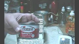 Sterno Folding Stove Boil Test 1 [upl. by Nylisoj]