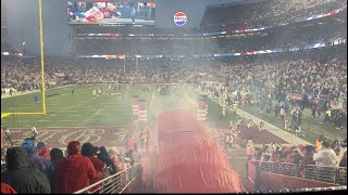 Packers  49ers divisional round player intros  national anthem and flyover [upl. by Ambur]