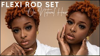 IN DEPTH FLEXI ROD SET for Short Thick Natural Hair [upl. by Jeritah657]