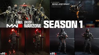 MW3 Battle Pass All Operators Skins And 5 New Finishing Moves  Modern Warfare 3 amp Warzone Season 1 [upl. by Rama438]