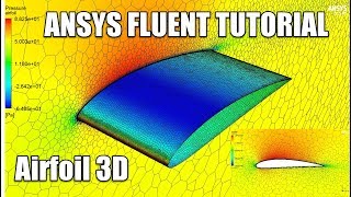 ✅ ANSYS FLUENT  Airfoil 3D Tutorial  NACA 4412 [upl. by Lozar]