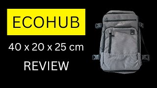 Ecohub HandgepäckRucksack 40x 20x 25 cm Review [upl. by Recneps876]