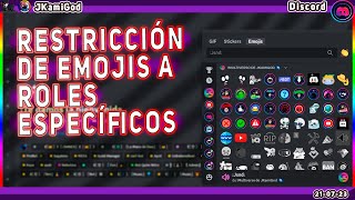 🟣Restricción de Emojis a Roles Específicos 💠 Discord 📡 JKamiGod [upl. by Levin323]