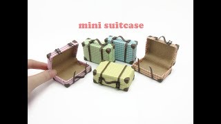 DIY Miniature Doll Mini Suitcase Bag [upl. by Latea664]