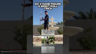 Top 3 Most Hardest Staff Spinning Tricks to Learn On My Channel  shorts staffspinning [upl. by Fabyola102]