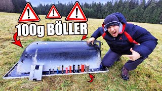 Wie hoch fliegt die BADEWANNE  Extremes Böller Experiment 💥 [upl. by Airetal]