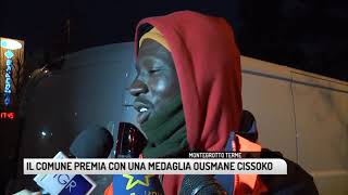 TG PADOVA 30012019  IL COMUNE PREMIA CON UNA MEDAGLIA OUSMANE CISSOKO [upl. by Sirak883]