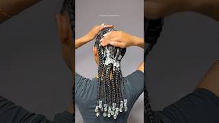 Refreshing my braids 💫 braids hairchaircurlyhairstyles selfcare [upl. by Yssor]