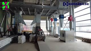 Pneumatic transport of process waste in sanitary pads production line [upl. by Ijuy296]