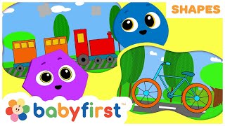 New Show  Shapes School  Educational Videos Learning Shapes amp Vehicles for kids  Baby First TV [upl. by Rovert949]