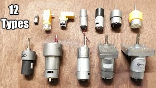 12 Types of DC Gear Motor Torque Power RPM all Details [upl. by Volkan249]