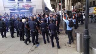 NYCFC vs Red Bulls Fans quotRiotquot  Yankee Stadium mericas oldest rivalry 52116 [upl. by Yejus72]