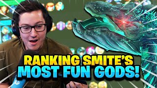 SMITE MOST FUN GODS TIER LIST [upl. by Enneirdna314]