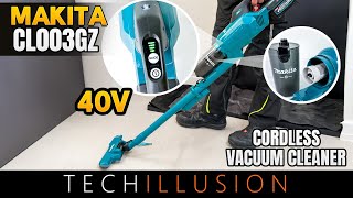 🔥HOW GOOD is the 40V CORDLESS VACUUM CLEANER CL003G from MAKITA😱 Makita CL003GZ Review amp Test [upl. by Saiff]