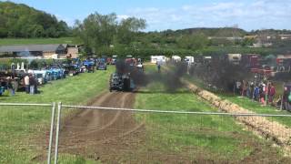 Tractor Pulling at Three Okefords Rally in Shillingstone [upl. by Ueihtam]