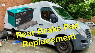 Vauxhall MovanoRenault Traffic 3 Rear Brake Replacement How to Fit Brake Pads Wind Back Callipers [upl. by Doralynn]