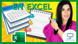 ✅ Crea tu CALENDARIO AGENDA en Excel 👉 sin macros paso a paso [upl. by Jacobina]