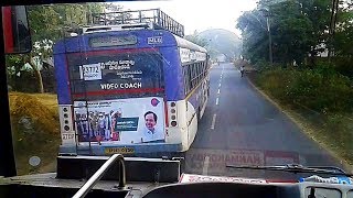 TSRTC SUPER LUXURY overtaking TSRTC DELUXE in ANDHRA PRADESH [upl. by Meadow3]