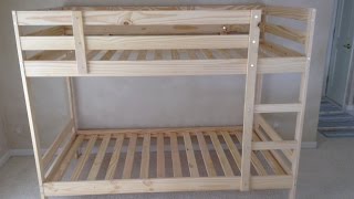 Ikea Mydal Bunk Bed Assembly Tips and Tricks Tutorial [upl. by Oniger]