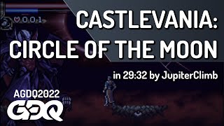 Castlevania Circle of the Moon by JupiterClimb in 2932  AGDQ 2022 Online [upl. by Gerik246]