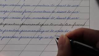 Lesson 76 Advanced Smallscale Writing  cursive handwriting penmanship amsr [upl. by Hama950]