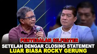 MENYESAL CLOSING STATEMENT ROCKY GERUNG MEMBUAT SILFESTER MATUTINA MELONGO DAN MERENUNG [upl. by Sylvester]