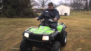 2004 arctic cat 400 4x4 manual FIS followed me home on the back of my jeep wrangler [upl. by Etta]