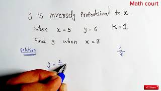 Directly proportional and Inversely proportional relationship Basic math tips [upl. by Zedekiah]