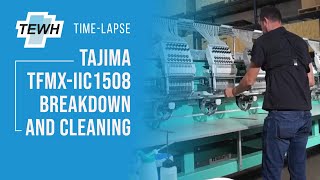 TimeLapse  Tajima TFMXIIC1508 Breakdown and cleaning [upl. by Mancino689]